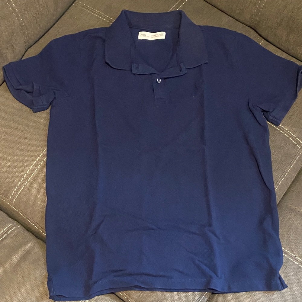 Zara Deep Blue Polo Shirt